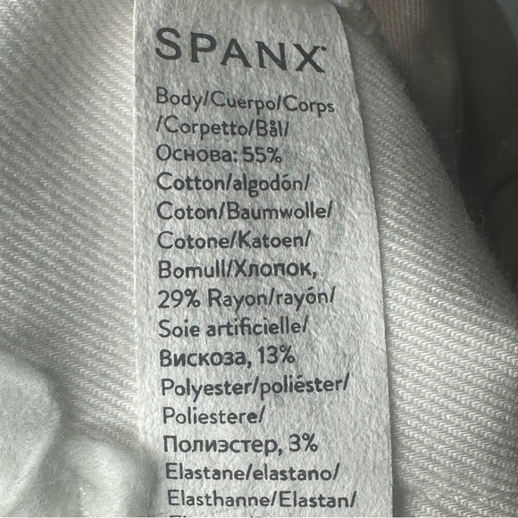 SPANX Stretch Twill Cropped Pant in White Sz: M - Picture 12 of 12